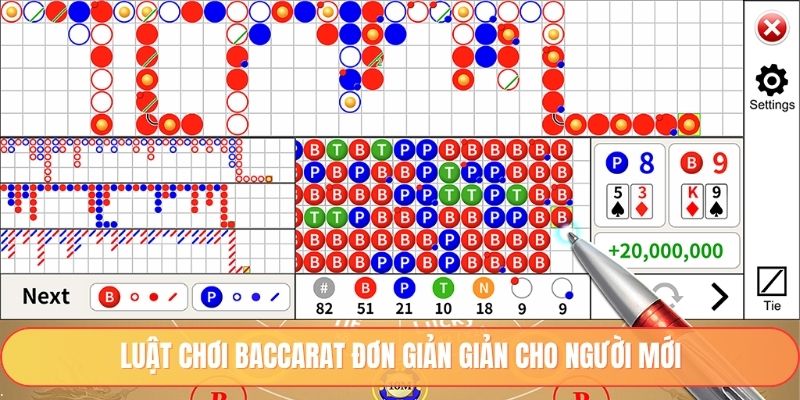 Luật chơi Baccarat đơn giản giản cho người mới