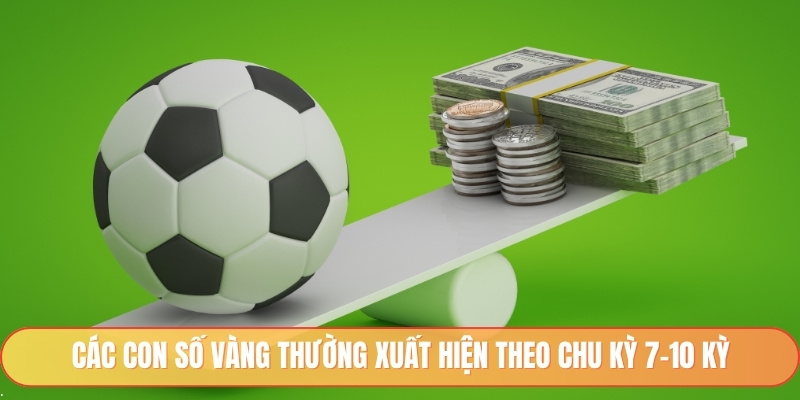 Các con số vàng thường xuất hiện theo chu kỳ 7–10 kỳ